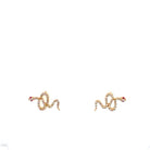 Pave Diamond Snake Stud Earrings - Kelly Wade Jewelers Store