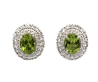 Peridot Diamond Studs - Kelly Wade Jewelers Store