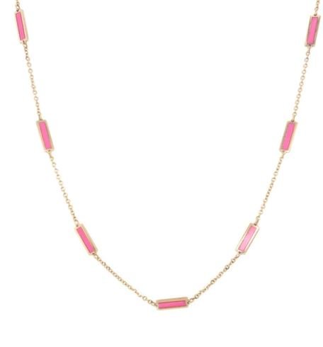 Pink Bar Station Necklace - Kelly Wade Jewelers Store