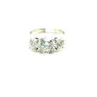 Platinum 3 - Stone Round Brilliant Diamond Ring - Kelly Wade Jewelers Store