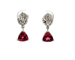 Platinum trillion rubellite to - Kelly Wade Jewelers Store