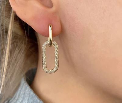 Rectangular Hoop Earrings - Kelly Wade Jewelers Store