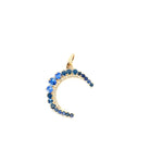 Sapphire and Diamond Crescent Charm - Kelly Wade Jewelers Store