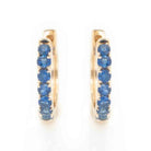 Sapphire Huggie Hoop Earrings - Kelly Wade Jewelers Store