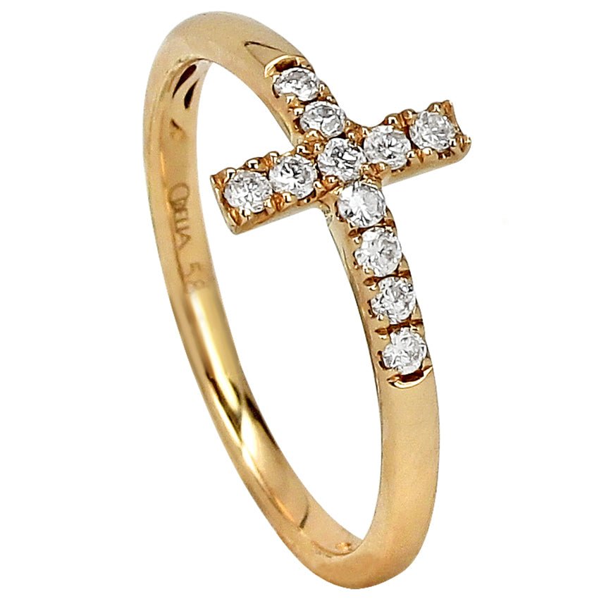 Sideways Cross Ring - Kelly Wade Jewelers Store