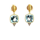 Sloane Street Sky Blue Topaz and Diamond Drop Earrings - Kelly Wade Jewelers Store