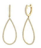 Teardrop Dangle Huggie Earrings - Kelly Wade Jewelers Store