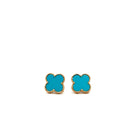 Turquoise Clover Stud Earrings - Kelly Wade Jewelers Store