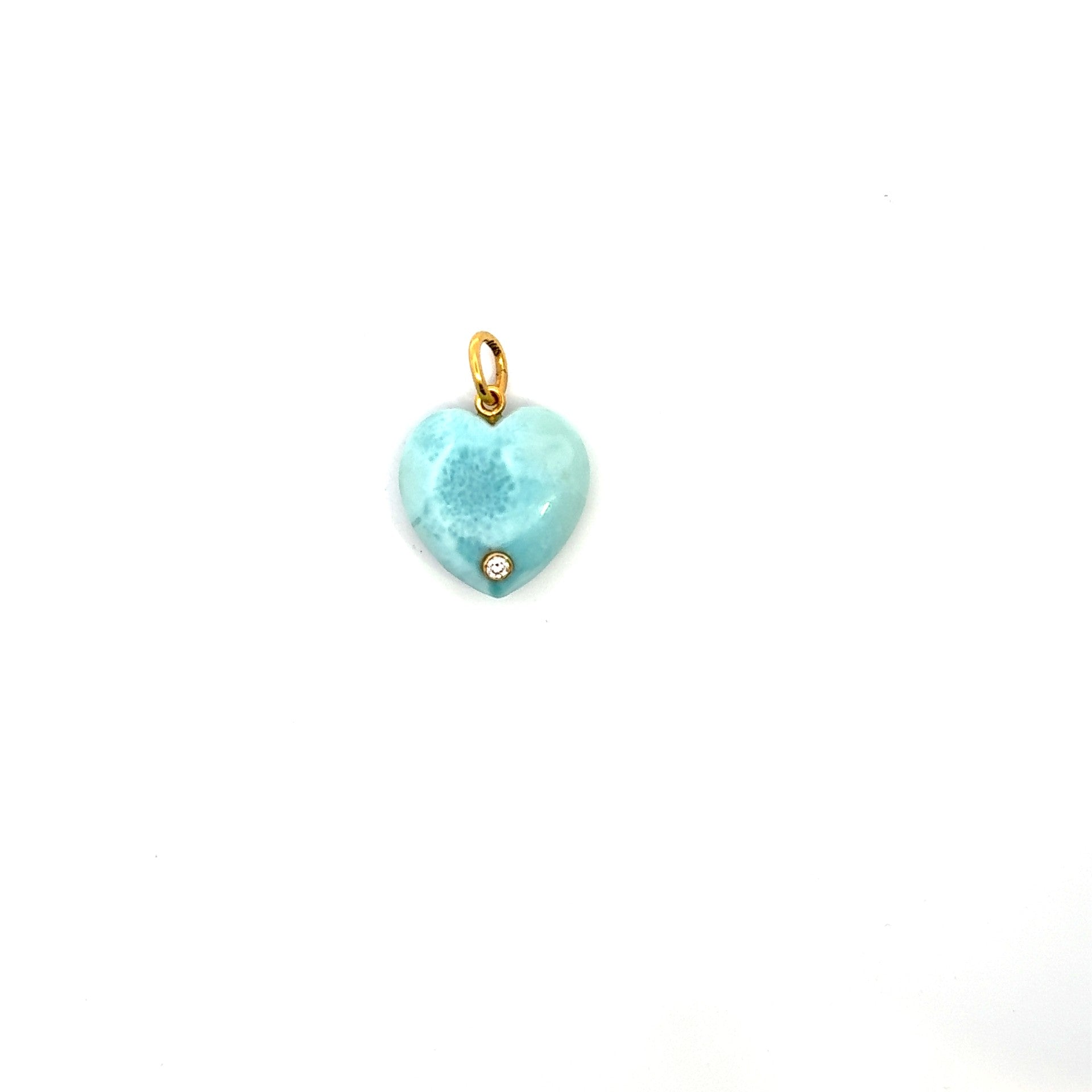Turquoise Heart Charm - Kelly Wade Jewelers Store