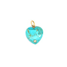 Turquoise Heart Charm - Kelly Wade Jewelers Store