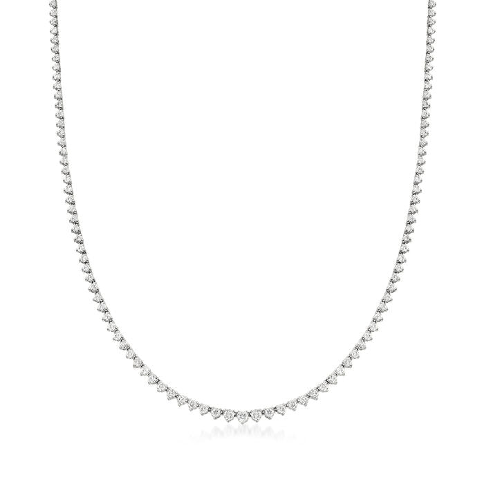 White Gold Diamond Tennis Necklace - Kelly Wade Jewelers Store