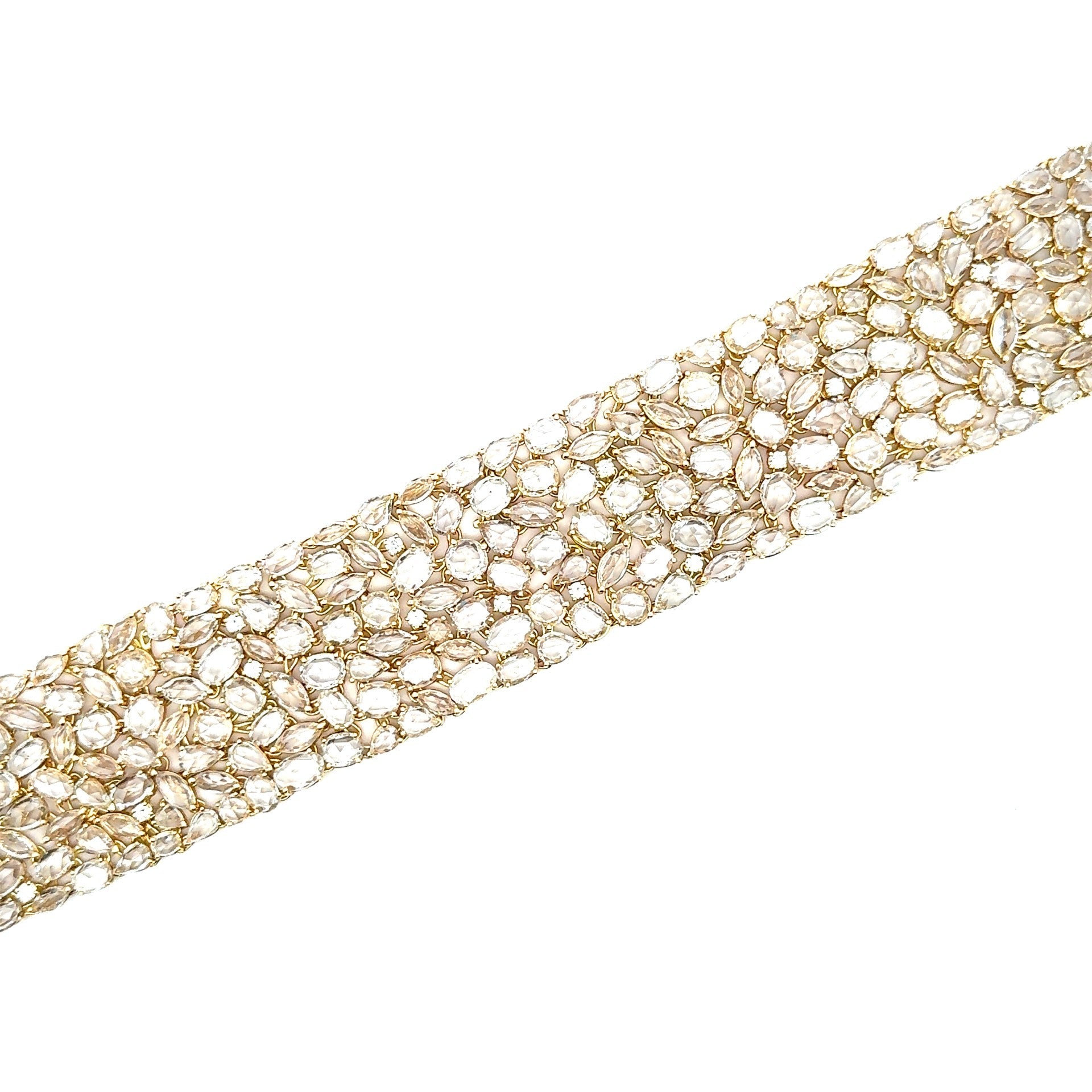 White Sapphire and Diamond Bracelet - Kelly Wade Jewelers Store