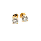 Yellow Gold Diamond Stud Earrings - Kelly Wade Jewelers Store