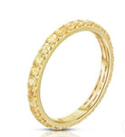 Yellow Sapphire Eternity Ring - Kelly Wade Jewelers Store